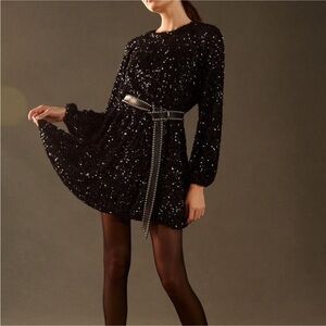 NWT Sunday in Brooklyn Balloon-Sleeve Mini Dress